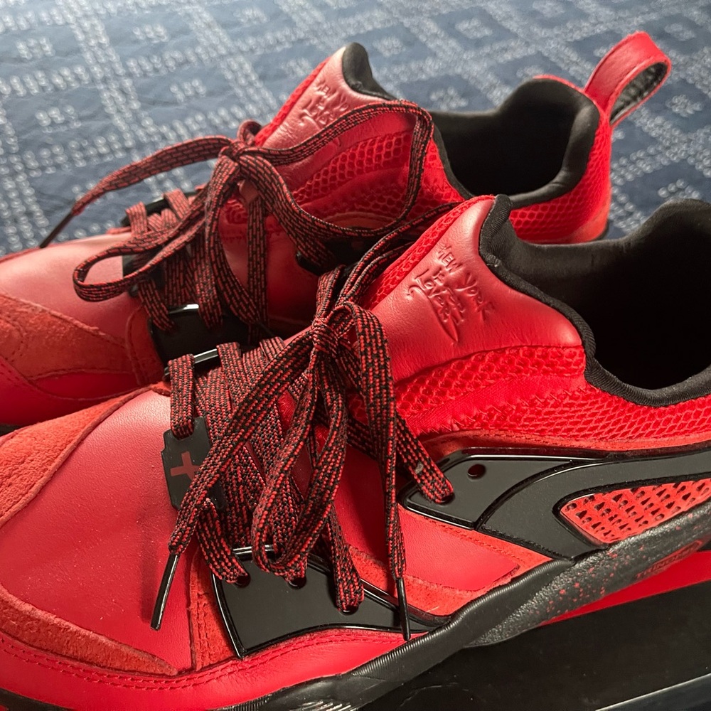 Puma Red and Black Sneakers